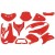 plaatwerk kit SR2000 rood  DMP